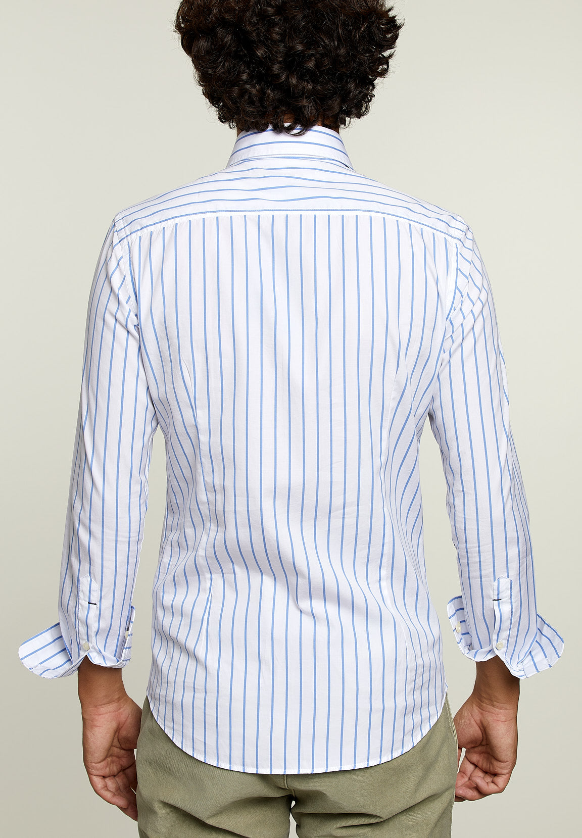 Slim Fit Striped Shirt Blue White - Multi