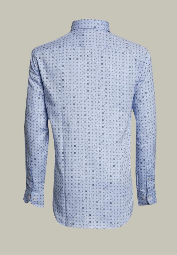 Chemise Fantaisie Sur Mesure Bleu - B-000