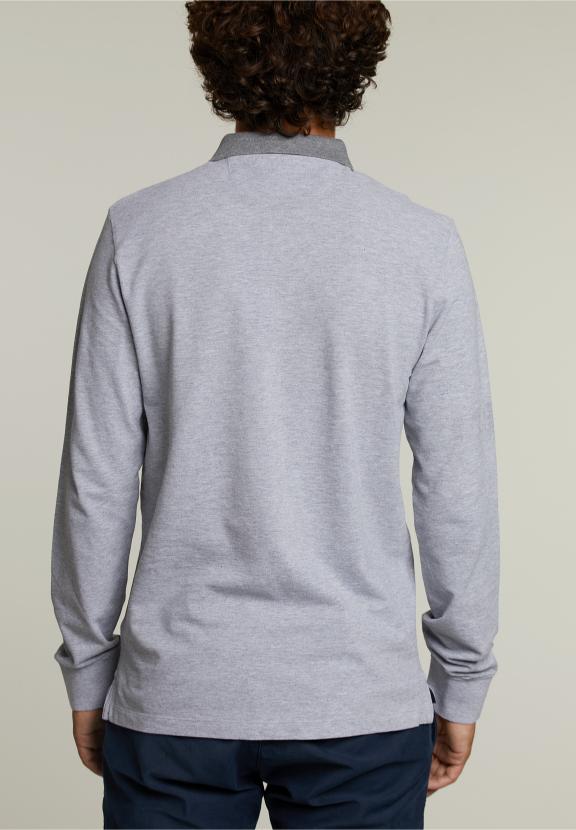 Polo en Coton Sur Mesure Pinguin Mix - Gris - RM22W-C9216_A-000