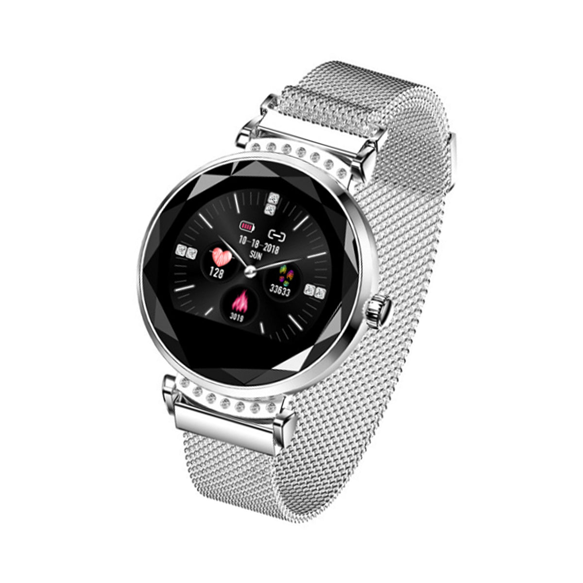 Montre Fashion  Gps Multifonction Compatible Ios&Android - Argent