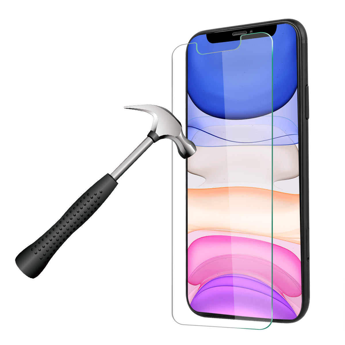 Verre Trempe 5D Pour Iphone 11 - Transparent