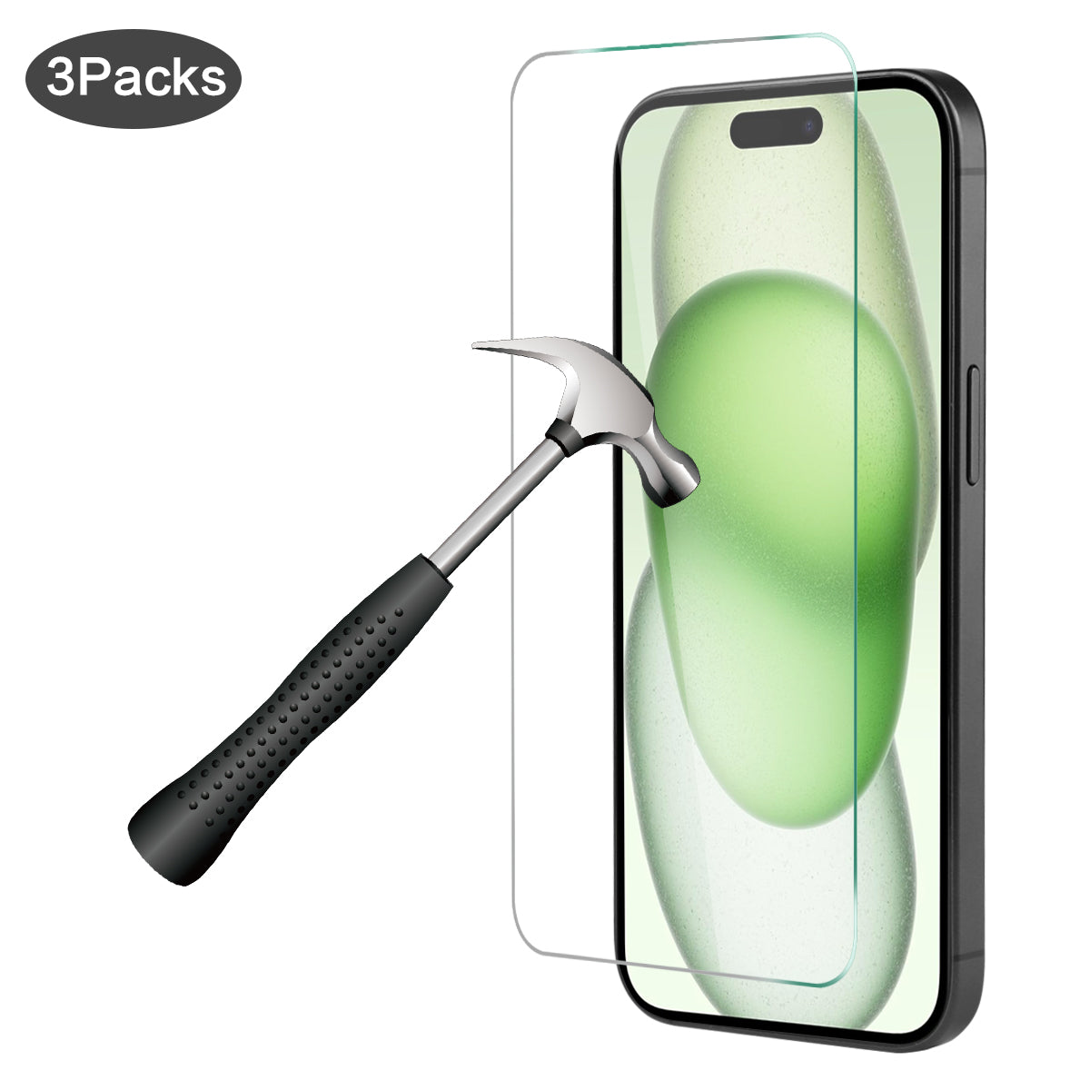 Pack De 3 Verres Trempes Iphone 15 Plus - Transparent