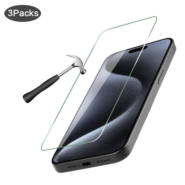 Pack De 3 Verres Trempes Iphone 15 Pro Max - Transparent