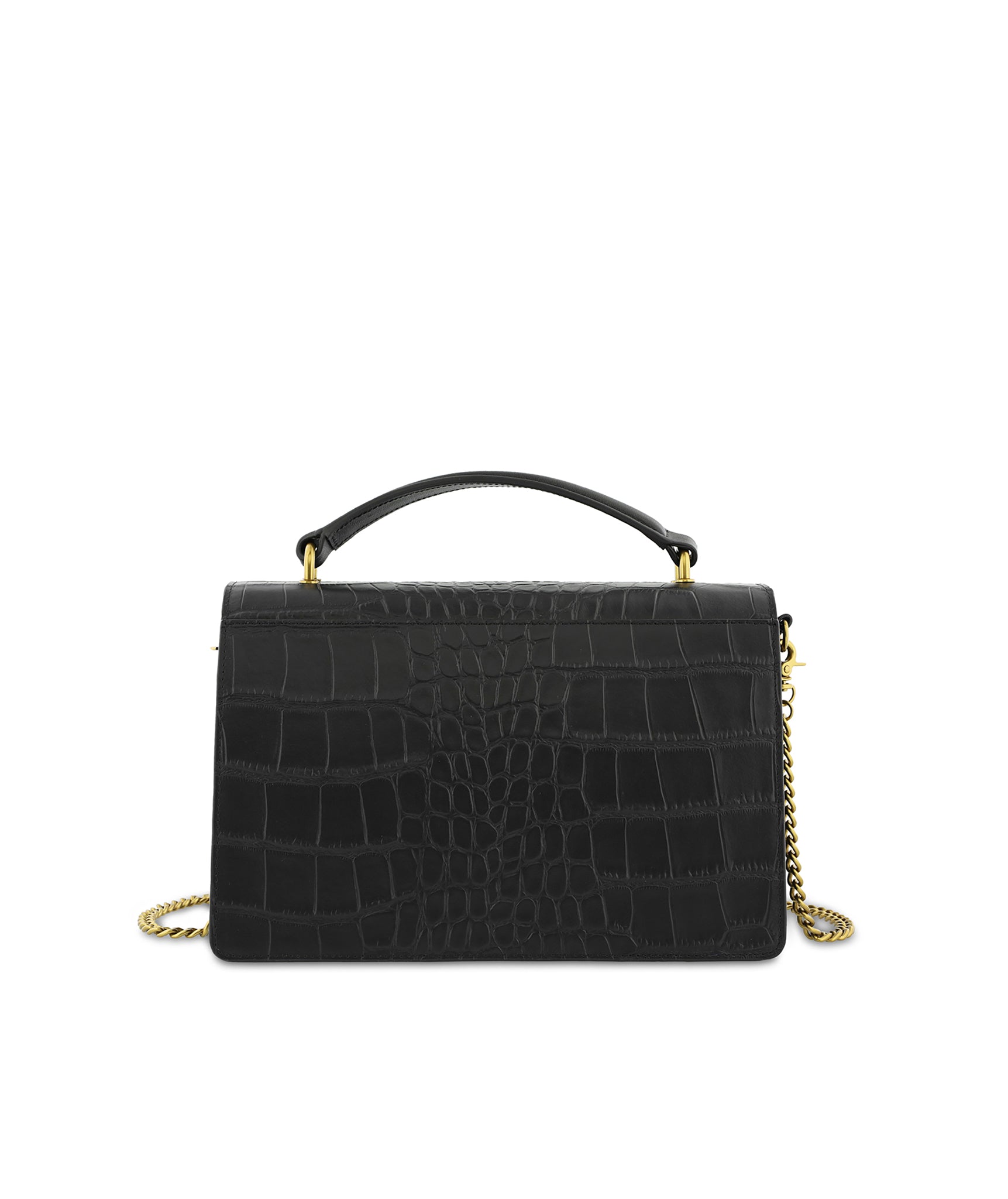 Solange Square Box Black Bag