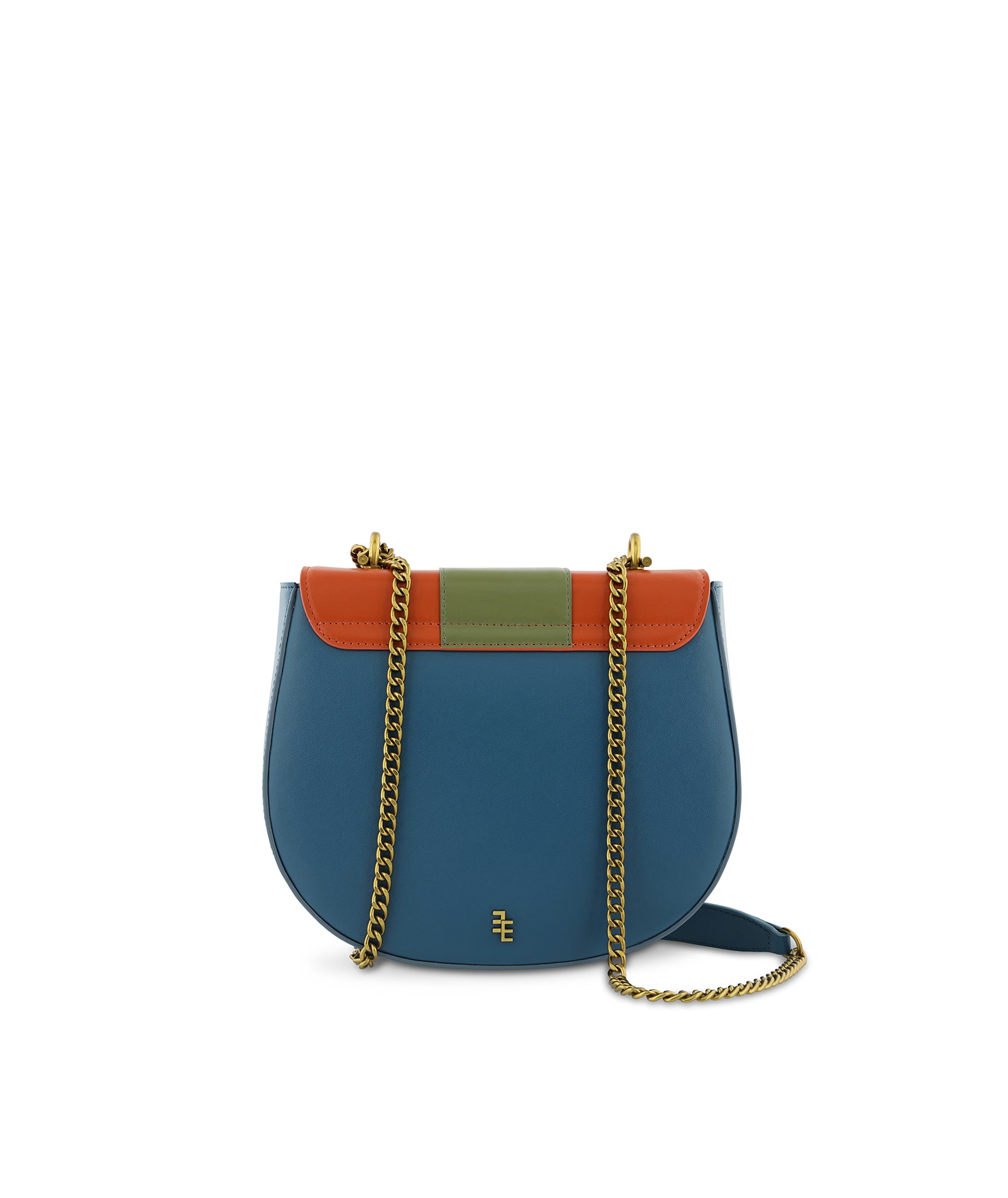 Lilou Ocean Blue & Khaki Green & Cinnamon Bag