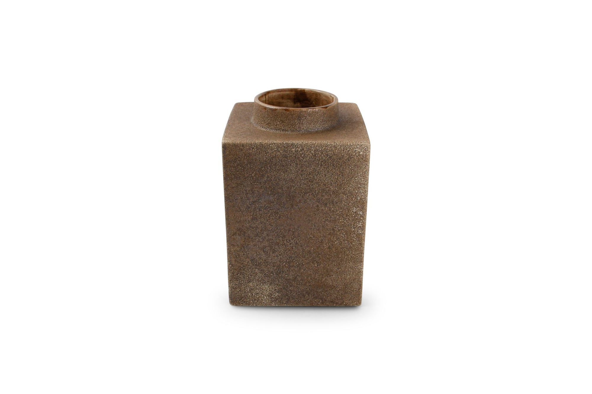 S&P - Vase 15,5xh23cm Rusty Cube