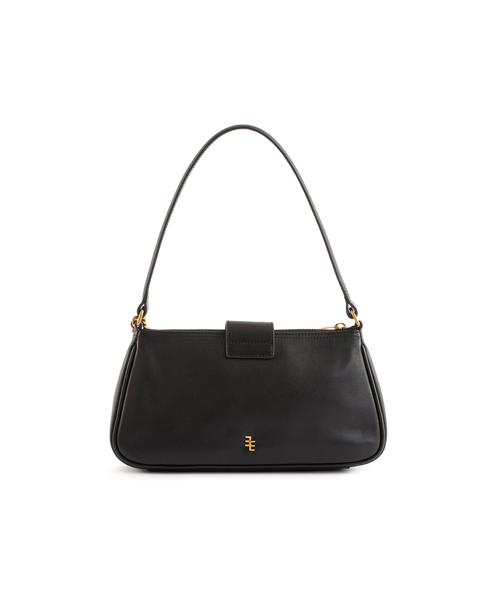 Mallory Oriental Baguette Black Bag