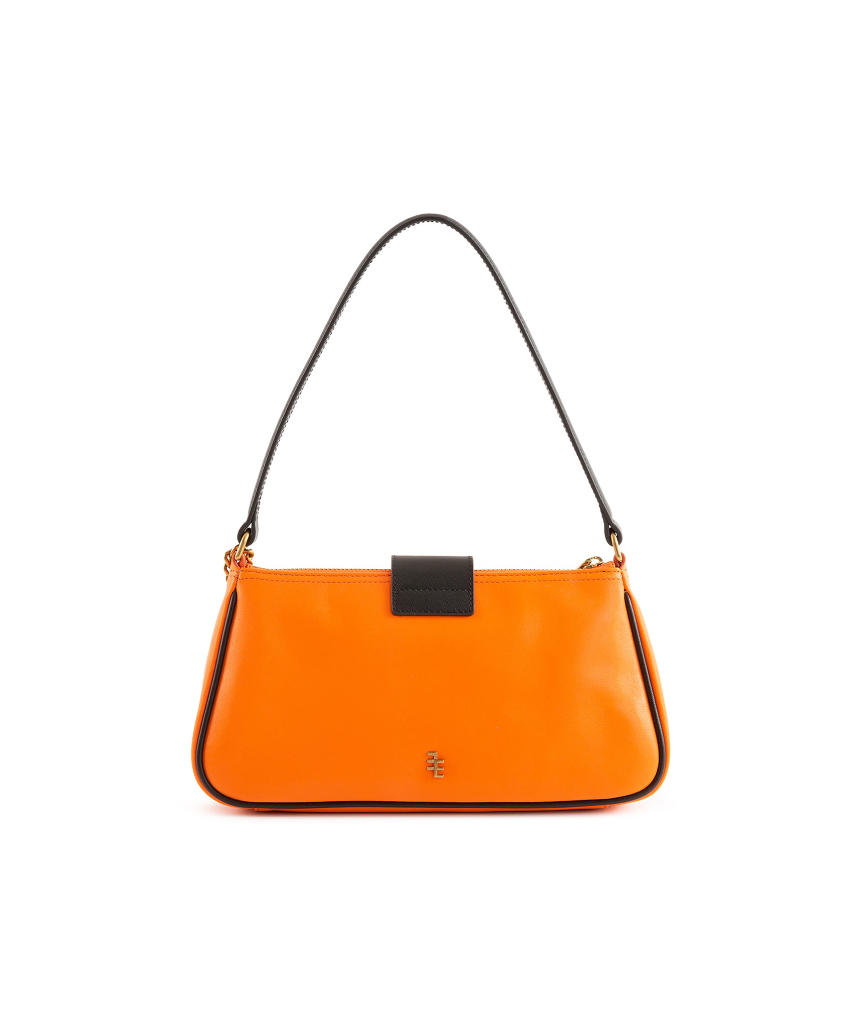 Mallory Oriental Baguette Orange & Black Bag