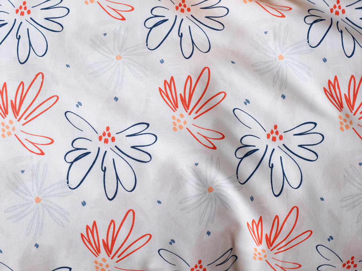 Parure Linge De Lit Odil Orange Blue